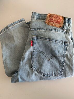 Levi's 510 Light Wash Kids Straight Jeans size 18Reg 29x31 adjustable waist